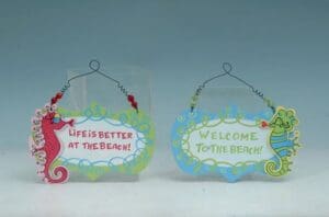 2/A SEAHORSE BEACH SIGN 10 - UPC : 050262103278