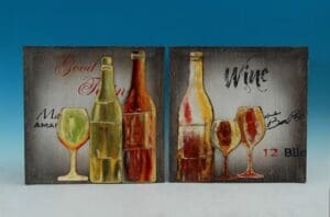 2/A MTL WINE DESN PLQ 23 - UPC : 050262321153