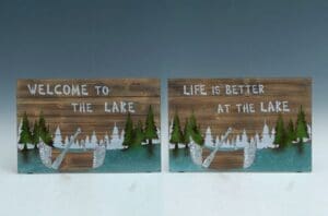 2/A WD LAKE SCENE PLQ 24L - UPC : 050262340383