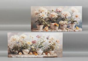 2A FLOWERS CANVAS ART 39L - UPC : 050262355424