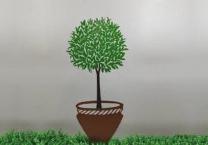 MTL TREE POT STAKE 43H - UPC : 050262546389