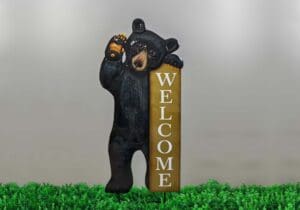BEAR WELCOME SIGN STAKE 50 - UPC : 050262546594